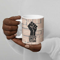 Kwame Nkrumah Ceramic Mug with Raised Fist Design and Independence Quote Ghana 1957 Tribute - Wonder Print Shop