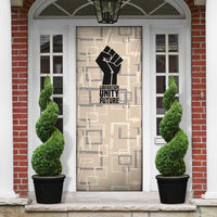 Kwame Nkrumah Door Cover with Raised Fist Design and Independence Quote Ghana 1957 Tribute - Wonder Print Shop