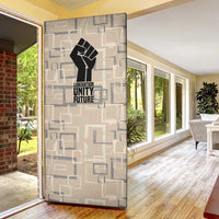 Kwame Nkrumah Door Cover with Raised Fist Design and Independence Quote Ghana 1957 Tribute - Wonder Print Shop