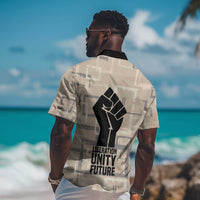 Kwame Nkrumah Hawaiian Shirt with Raised Fist Design and Independence Quote Ghana 1957 Tribute - Wonder Print Shop