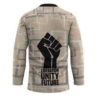 Kwame Nkrumah Hockey Jersey with Raised Fist Design and Independence Quote Ghana 1957 Tribute - Wonder Print Shop