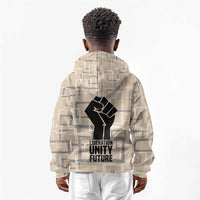 Kwame Nkrumah Kid Hoodie with Raised Fist Design and Independence Quote Ghana 1957 Tribute - Wonder Print Shop