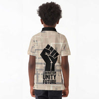 Kwame Nkrumah Kid Polo Shirt with Raised Fist Design and Independence Quote Ghana 1957 Tribute - Wonder Print Shop