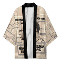 Kwame Nkrumah Kimono with Raised Fist Design and Independence Quote Ghana 1957 Tribute - Wonder Print Shop