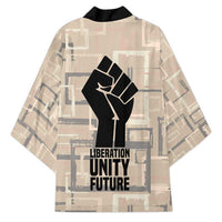 Kwame Nkrumah Kimono with Raised Fist Design and Independence Quote Ghana 1957 Tribute - Wonder Print Shop