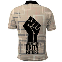 Kwame Nkrumah Polo Shirt with Raised Fist Design and Independence Quote Ghana 1957 Tribute - Wonder Print Shop