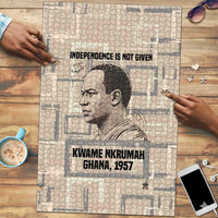 Kwame Nkrumah Puzzle with Raised Fist Design and Independence Quote Ghana 1957 Tribute - Wonder Print Shop