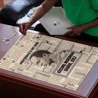 Kwame Nkrumah Puzzle with Raised Fist Design and Independence Quote Ghana 1957 Tribute - Wonder Print Shop