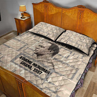 Kwame Nkrumah Quilt Bed Set with Raised Fist Design and Independence Quote Ghana 1957 Tribute - Wonder Print Shop