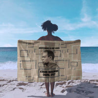 Kwame Nkrumah Sarong with Raised Fist Design and Independence Quote Ghana 1957 Tribute - Wonder Print Shop