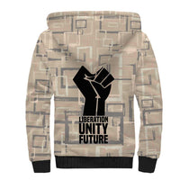 Kwame Nkrumah Sherpa Hoodie with Raised Fist Design and Independence Quote Ghana 1957 Tribute - Wonder Print Shop