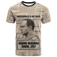 Kwame Nkrumah T shirt with Raised Fist Design and Independence Quote Ghana 1957 Tribute - Wonder Print Shop