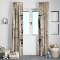 Kwame Nkrumah Window Curtain with Raised Fist Design and Independence Quote Ghana 1957 Tribute - Wonder Print Shop