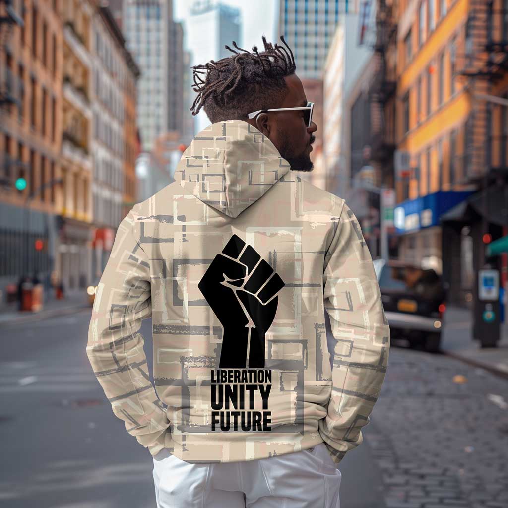 Kwame Nkrumah Zip Hoodie with Raised Fist Design and Independence Quote Ghana 1957 Tribute - Wonder Print Shop