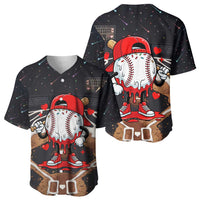 Baseball Drip Icecream Baseball Jersey Boy Valentine Day Melting Cream Pattern