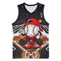 Baseball Drip Icecream Basketball Jersey Boy Valentine Day Melting Cream Pattern