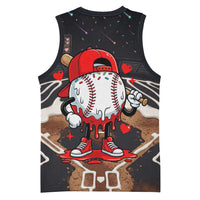 Baseball Drip Icecream Basketball Jersey Boy Valentine Day Melting Cream Pattern