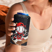 Baseball Drip Icecream 4 in 1 Can Cooler Tumbler Boy Valentine Day Melting Cream Pattern