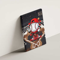 Baseball Drip Icecream Canvas Wall Art Boy Valentine Day Melting Cream Pattern