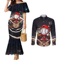 Baseball Drip Icecream Couples Matching Mermaid Dress and Long Sleeve Button Shirt Boy Valentine Day Melting Cream Pattern