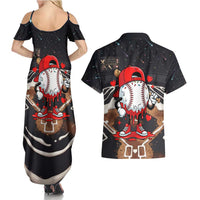 Baseball Drip Icecream Couples Matching Summer Maxi Dress and Hawaiian Shirt Boy Valentine Day Melting Cream Pattern