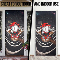 Baseball Drip Icecream Door Cover Boy Valentine Day Melting Cream Pattern