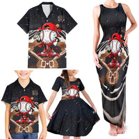 Baseball Drip Icecream Family Matching Tank Maxi Dress and Hawaiian Shirt Boy Valentine Day Melting Cream Pattern