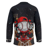 Baseball Drip Icecream Hockey Jersey Boy Valentine Day Melting Cream Pattern