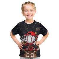 Baseball Drip Icecream Kid T Shirt Boy Valentine Day Melting Cream Pattern