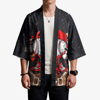 Baseball Drip Icecream Kimono Boy Valentine Day Melting Cream Pattern