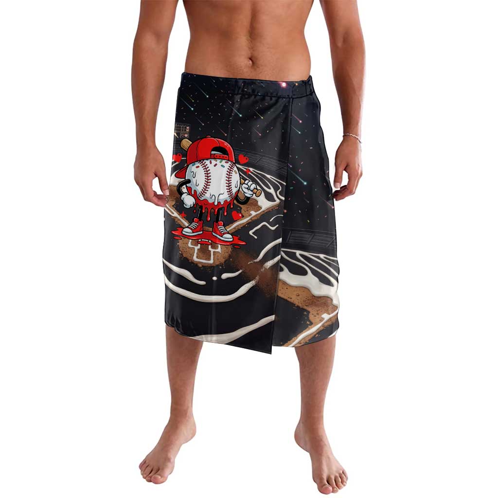 Baseball Drip Icecream Lavalava Boy Valentine Day Melting Cream Pattern