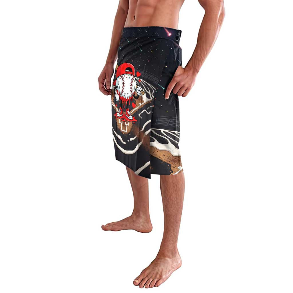 Baseball Drip Icecream Lavalava Boy Valentine Day Melting Cream Pattern