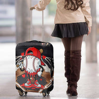 Baseball Drip Icecream Luggage Cover Boy Valentine Day Melting Cream Pattern
