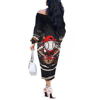 Baseball Drip Icecream Off The Shoulder Long Sleeve Dress Boy Valentine Day Melting Cream Pattern