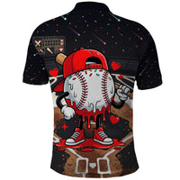Baseball Drip Icecream Polo Shirt Boy Valentine Day Melting Cream Pattern