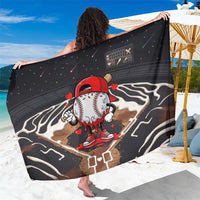 Baseball Drip Icecream Sarong Boy Valentine Day Melting Cream Pattern