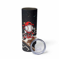 Baseball Drip Icecream Skinny Tumbler Boy Valentine Day Melting Cream Pattern