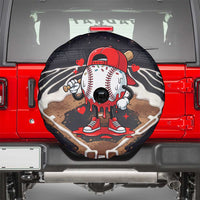 Baseball Drip Icecream Spare Tire Cover Boy Valentine Day Melting Cream Pattern