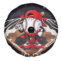 Baseball Drip Icecream Spare Tire Cover Boy Valentine Day Melting Cream Pattern