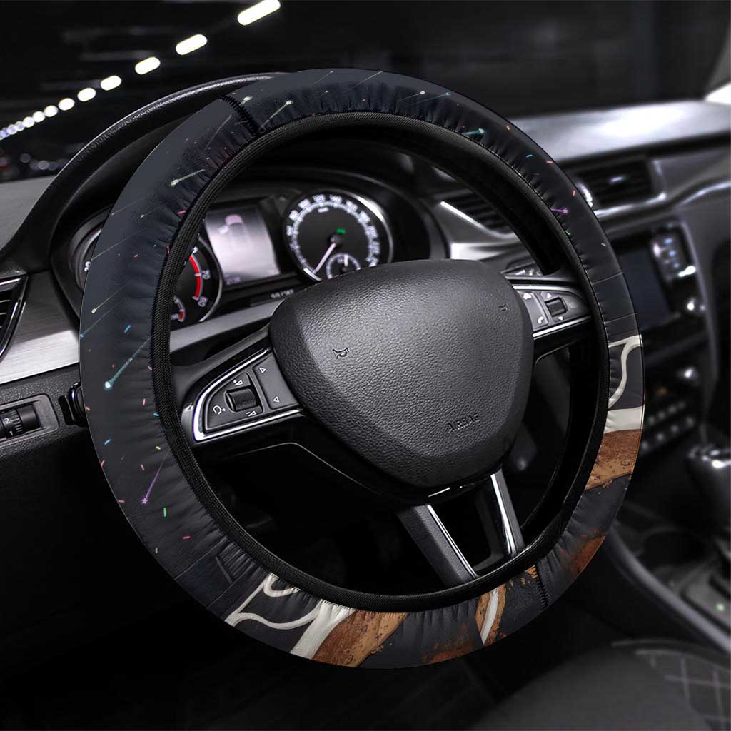 Baseball Drip Icecream Steering Wheel Cover Boy Valentine Day Melting Cream Pattern