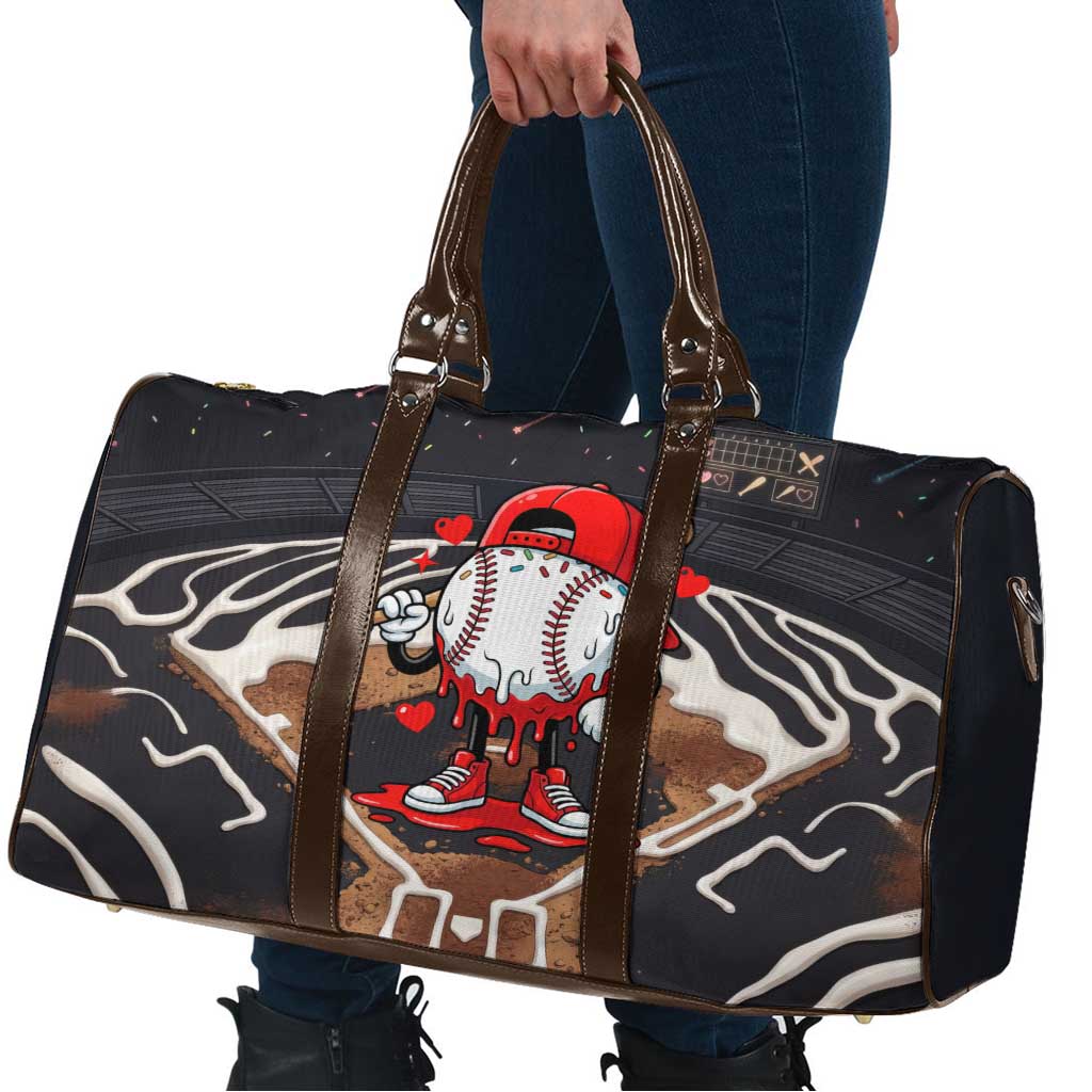 Baseball Drip Icecream Travel Bag Boy Valentine Day Melting Cream Pattern