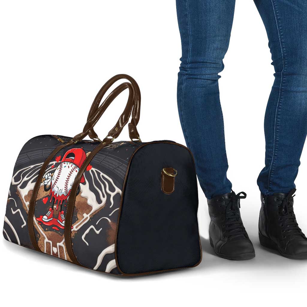 Baseball Drip Icecream Travel Bag Boy Valentine Day Melting Cream Pattern