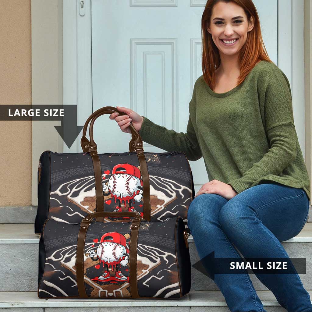 Baseball Drip Icecream Travel Bag Boy Valentine Day Melting Cream Pattern