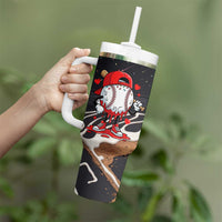 Baseball Drip Icecream Tumbler With Handle Boy Valentine Day Melting Cream Pattern