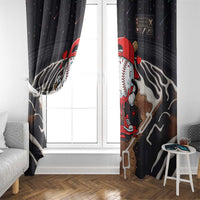 Baseball Drip Icecream Window Curtain Boy Valentine Day Melting Cream Pattern
