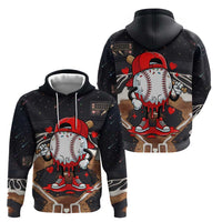 Baseball Drip Icecream Zip Hoodie Boy Valentine Day Melting Cream Pattern