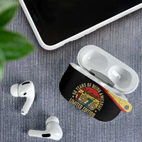 Vintage 1976 Birthday Celebration AirPods Case 50th Birthday for Him - Retro Distressed Stripe Pattern