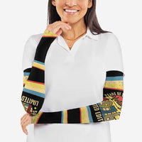 Vintage 1976 Birthday Celebration Arm Sleeves 50th Birthday for Him - Retro Distressed Stripe Pattern