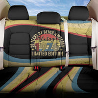 Vintage 1976 Birthday Celebration Back Car Seat Cover 50th Birthday for Him - Retro Distressed Stripe Pattern