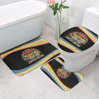 Vintage 1976 Birthday Celebration Bathroom Set 50th Birthday for Him - Retro Distressed Stripe Pattern